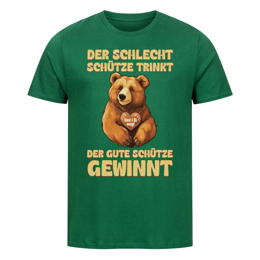 Premium T- Shirt  "DER GUTE SCHÜTZE GEWINNT" II