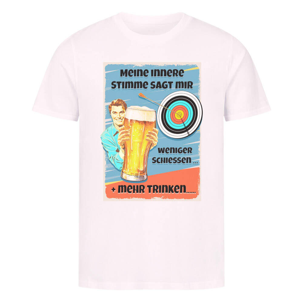 Premium T-Shirt "Mehr Trinken"