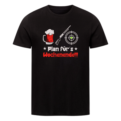 Premium T-Shirt “Plan für Wochenende“