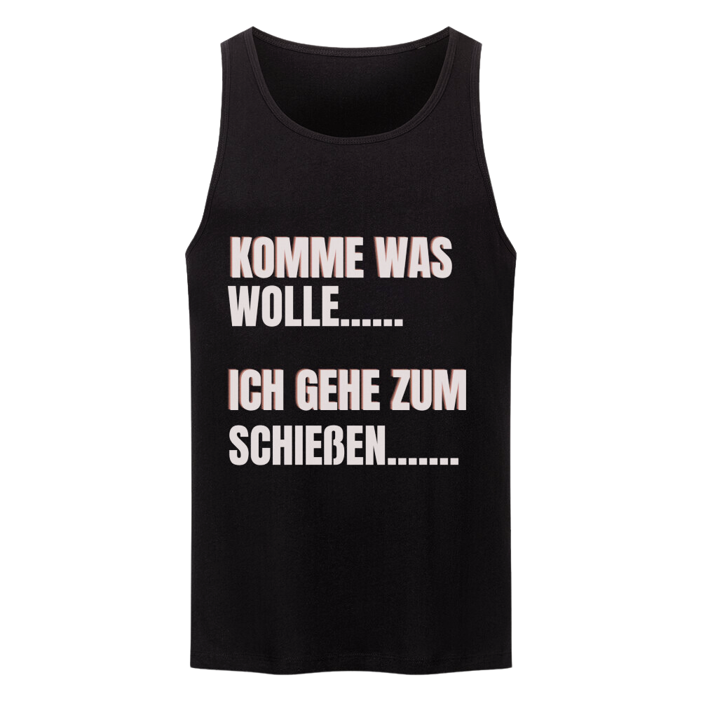 Premium Tanktop "Ich gehe zum Schießen"