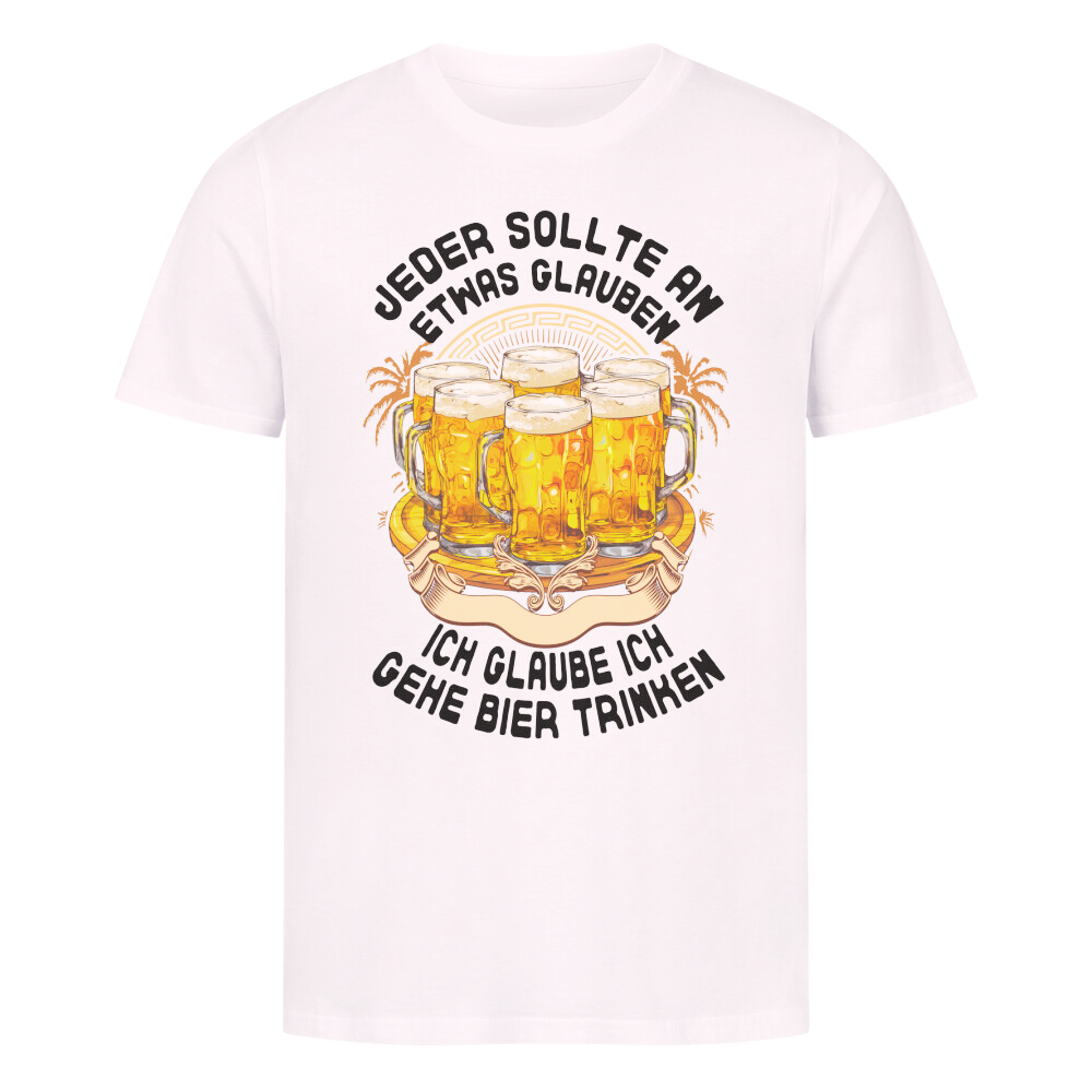 Premium T-Shirt "Ich Glaube I"