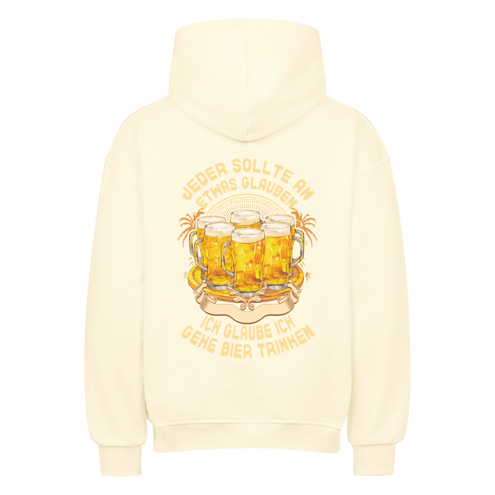 Premium Oversized Hoodie    "Ich Glaube"   Back Print