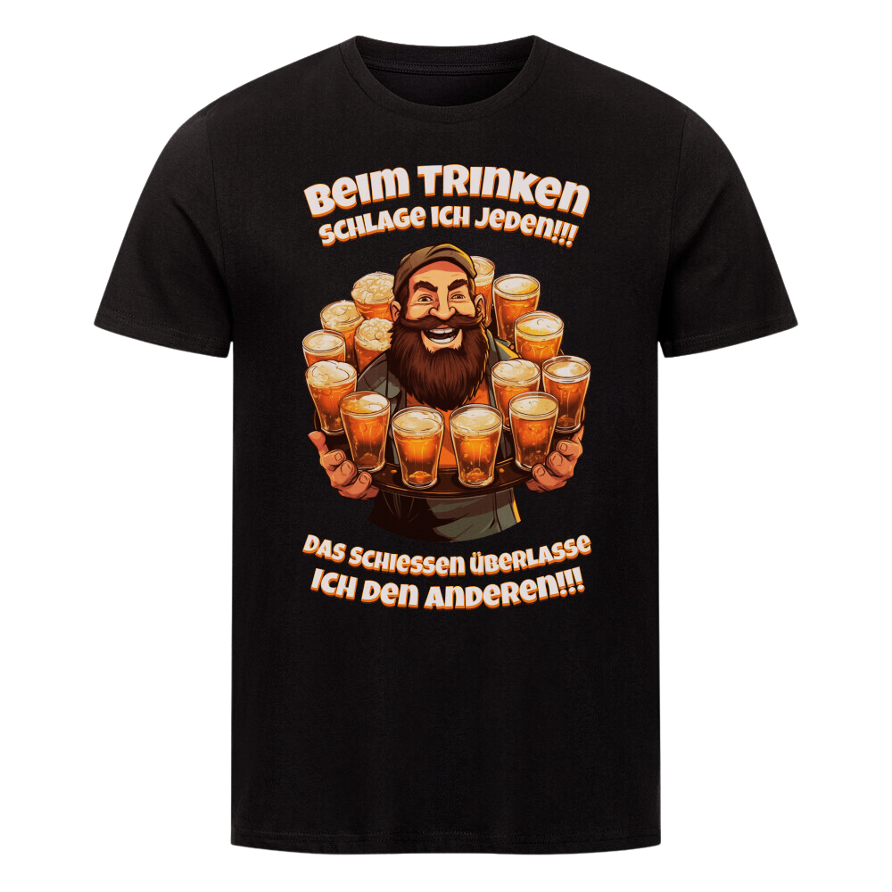 Premium T-Shirt "Beim Trinken"