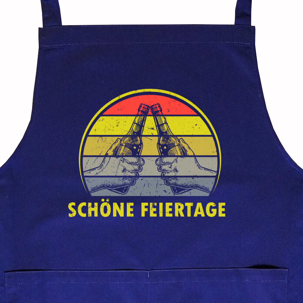 Latzschürze mit Tasche "Schöne Feiertage"