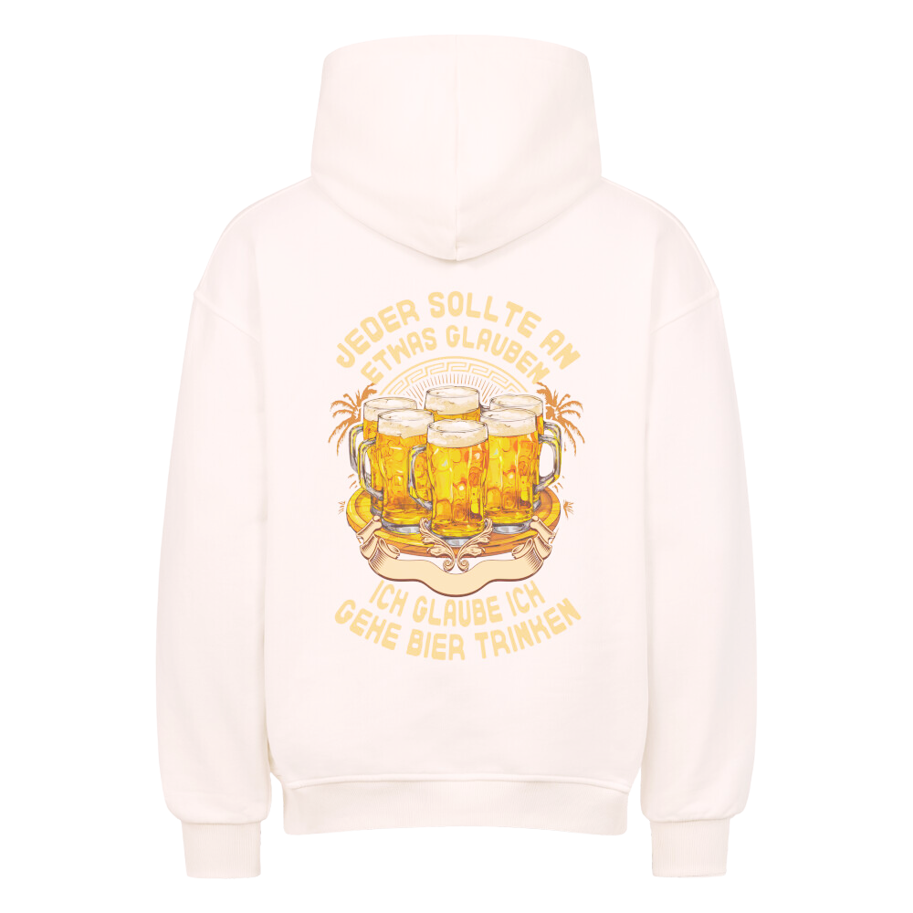 Premium Oversized Hoodie    "Ich Glaube"   Back Print