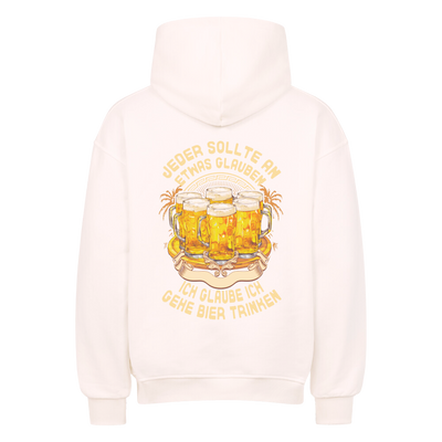 Premium Oversized Hoodie    "Ich Glaube"   Back Print