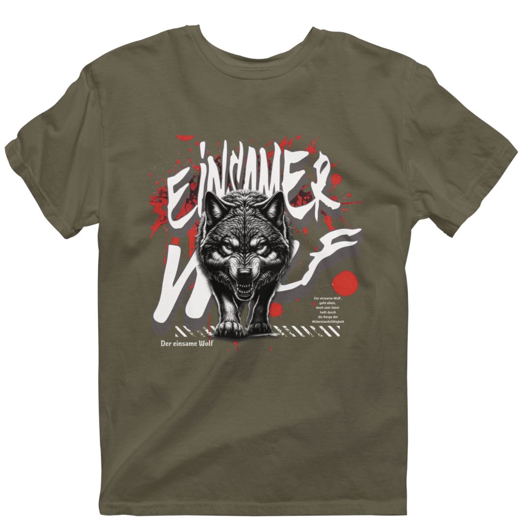 Unisex T-Shirt "Einsamer Wolf"