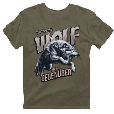 Unisex T-Shirt " Ich und der Wolf"