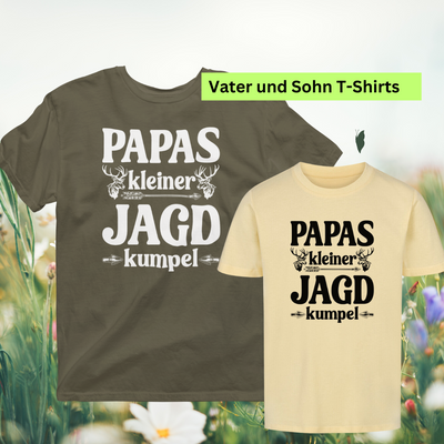 "KINDER" Premium Organic T-Shirt "Papas kleiner Jagdkumpel"