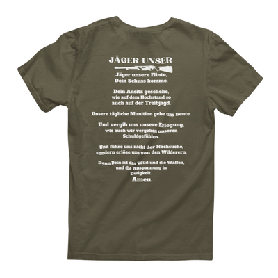 Unisex T-Shirt "Jäger unser" Backprint