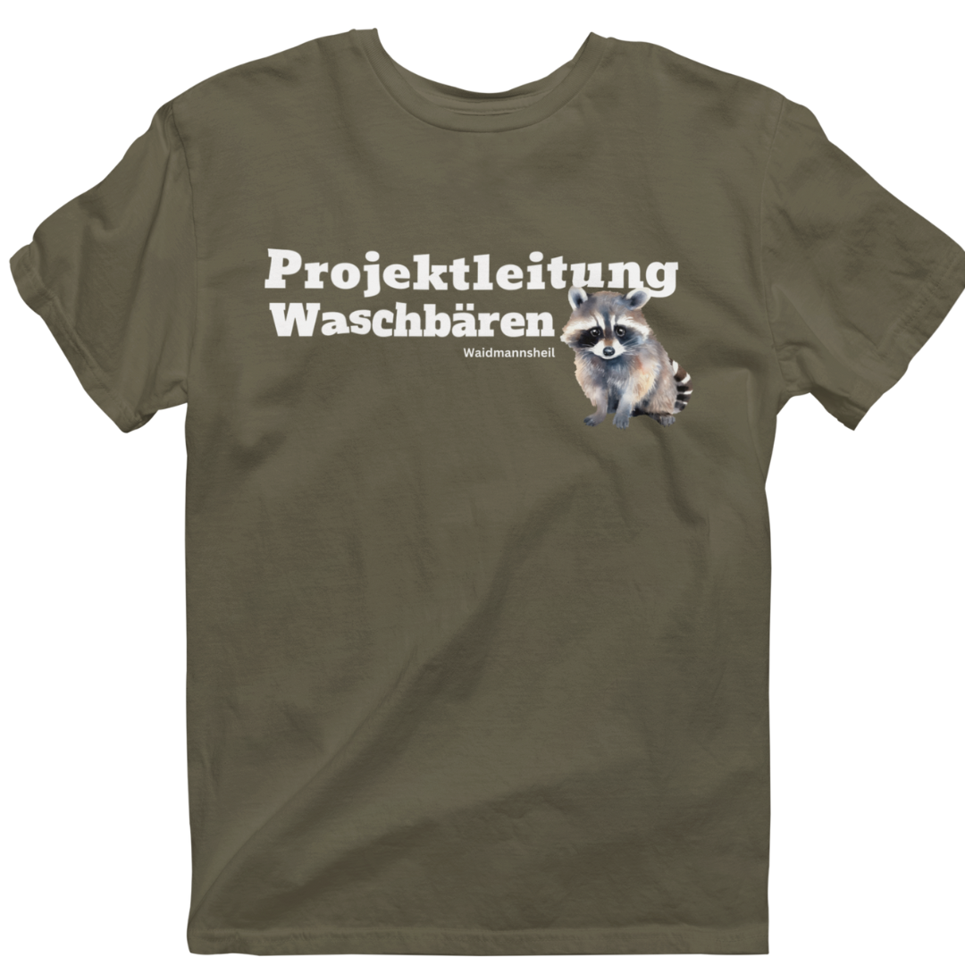 Classic Organic T-Shirt "Projektleitung Waschbären"