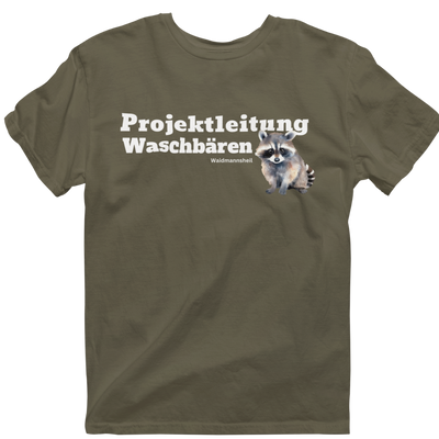 Classic Organic T-Shirt "Projektleitung Waschbären"