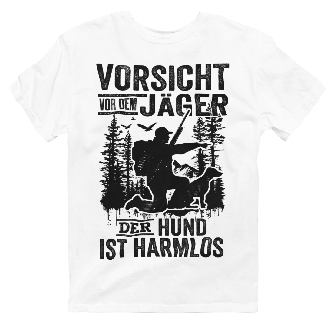 Classic Organic T-Shirt "Der Hund ist Harmlos"