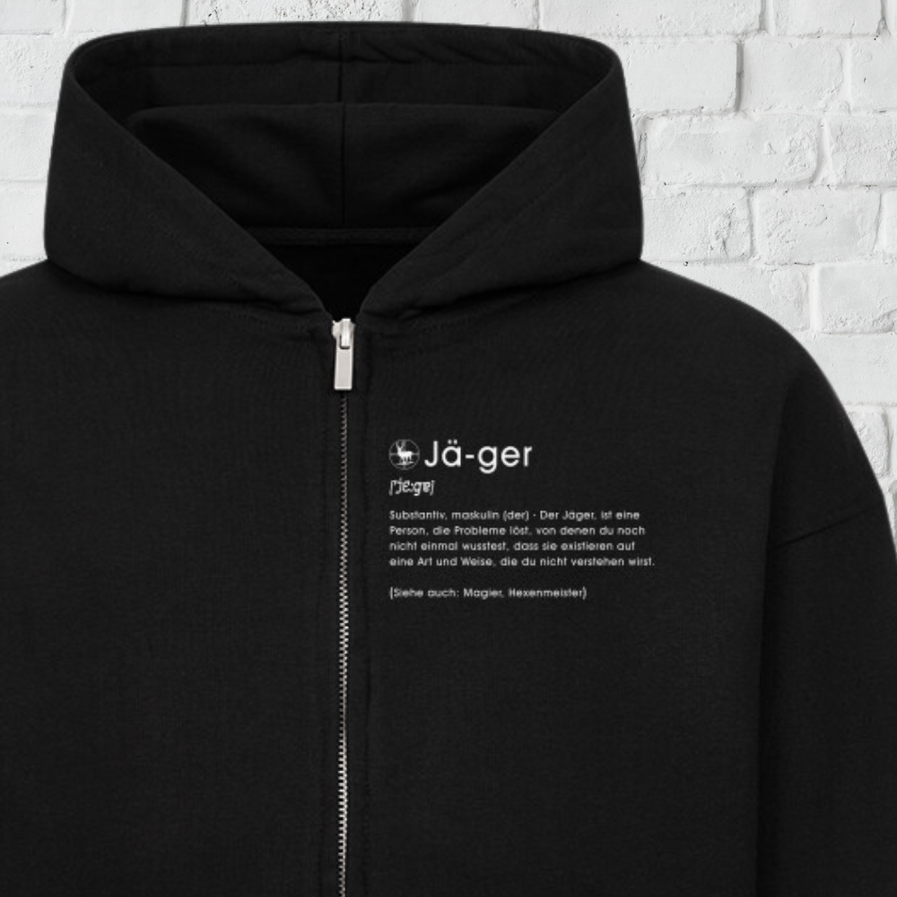 Premium Zipper Hoodie "Jä-ger"