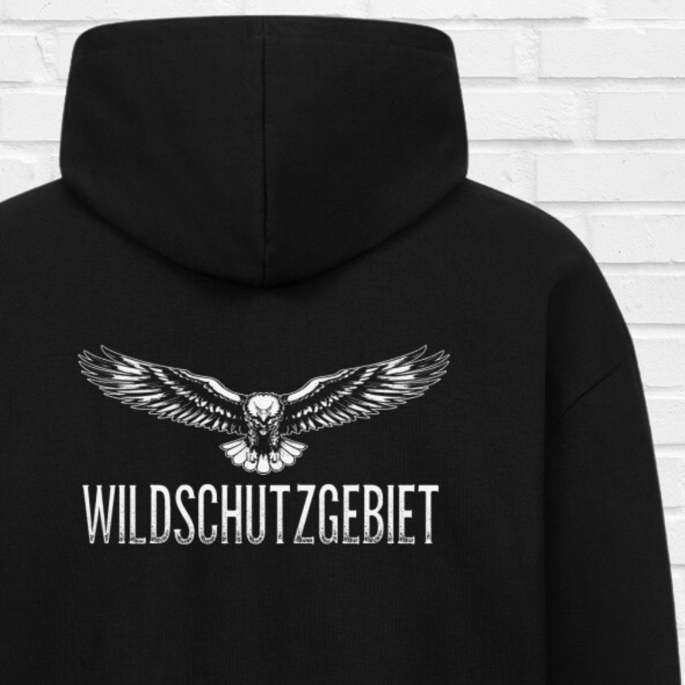 Premium Zipper Hoodie "Wildschutzgebiet"