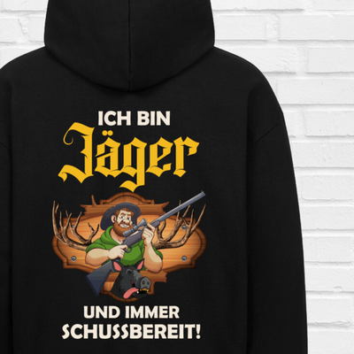 Premium Zipper Hoodie   "Ich bin Jäger"