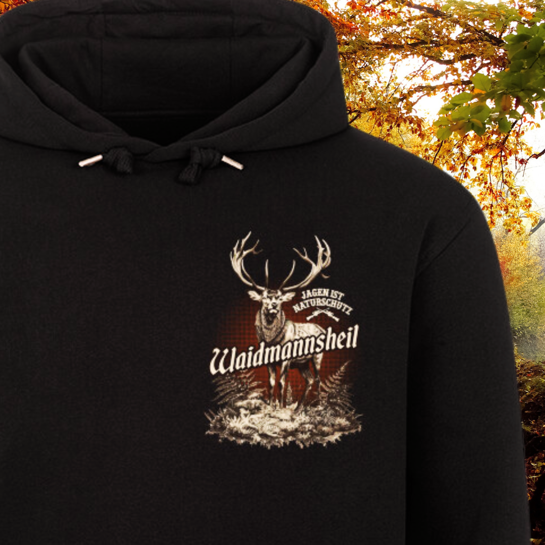 Classic Hoodie "Waidmannsheil" Frontprint  klein