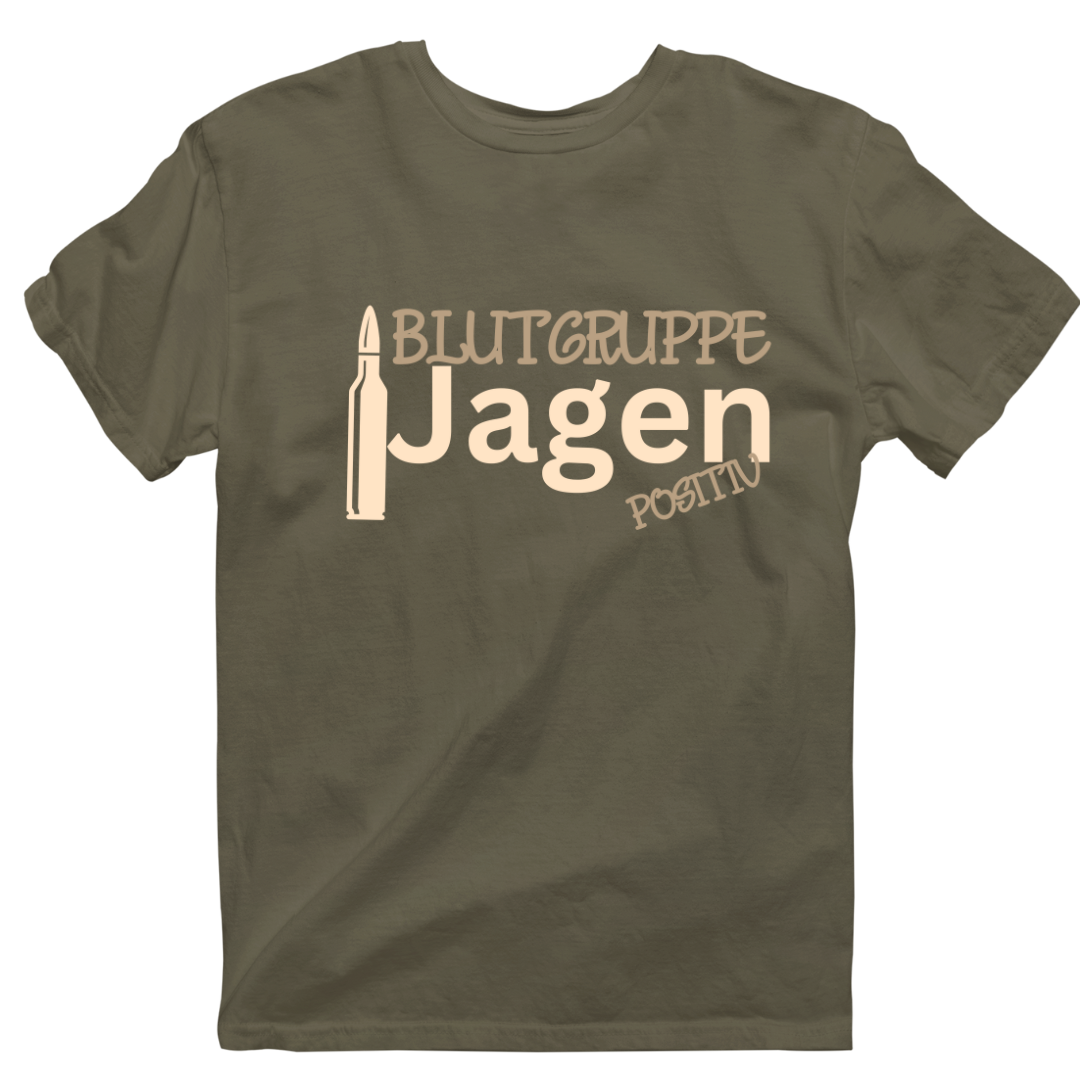 Unisex T-Shirt "Blutgruppe Jagen"