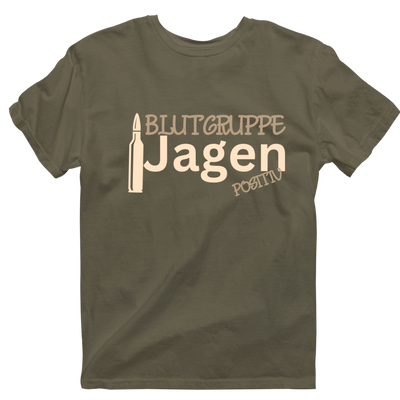 Unisex T-Shirt "Blutgruppe Jagen"