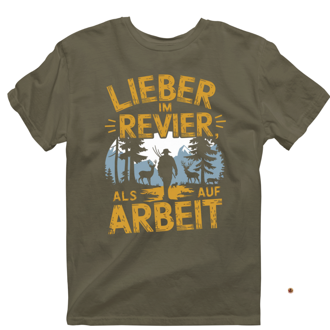 Unisex T-Shirt "Lieber im Revier"