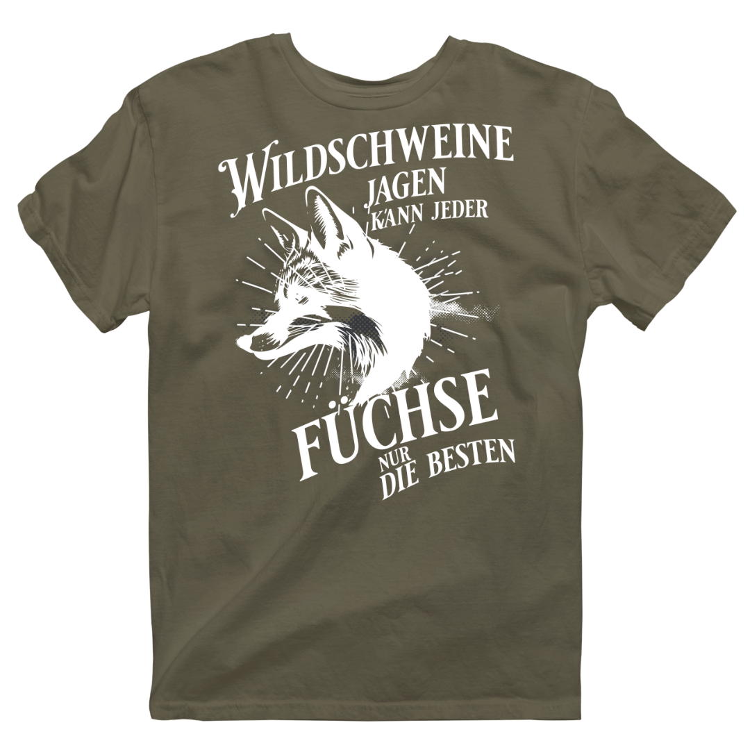 Classic Organic T-Shirt "Wildschweine jagen kann jeder"