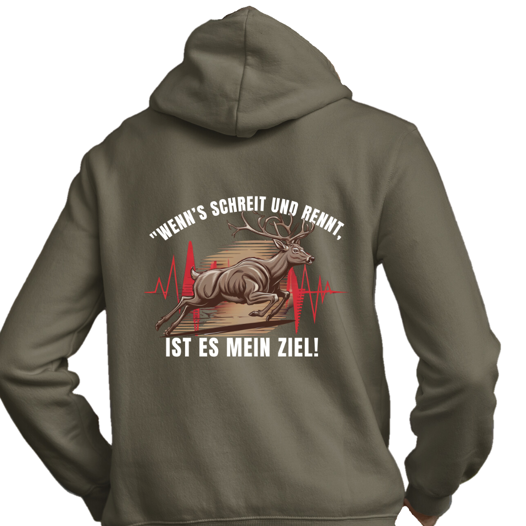 Classic  Hoodie  "Ist mein Ziel " Backprint