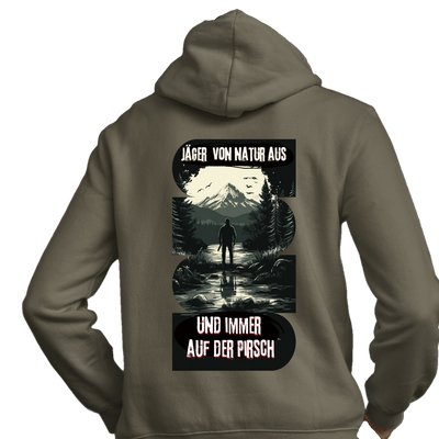 Classic Hoodie "Jäger von Natur aus" Backprint