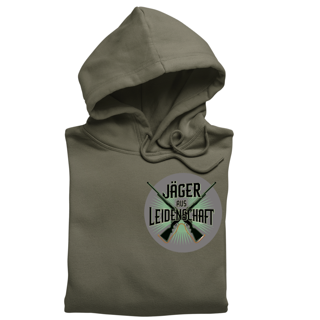 Classic Hoodie "Jäger aus Leidenschaft  Brustprint klein"