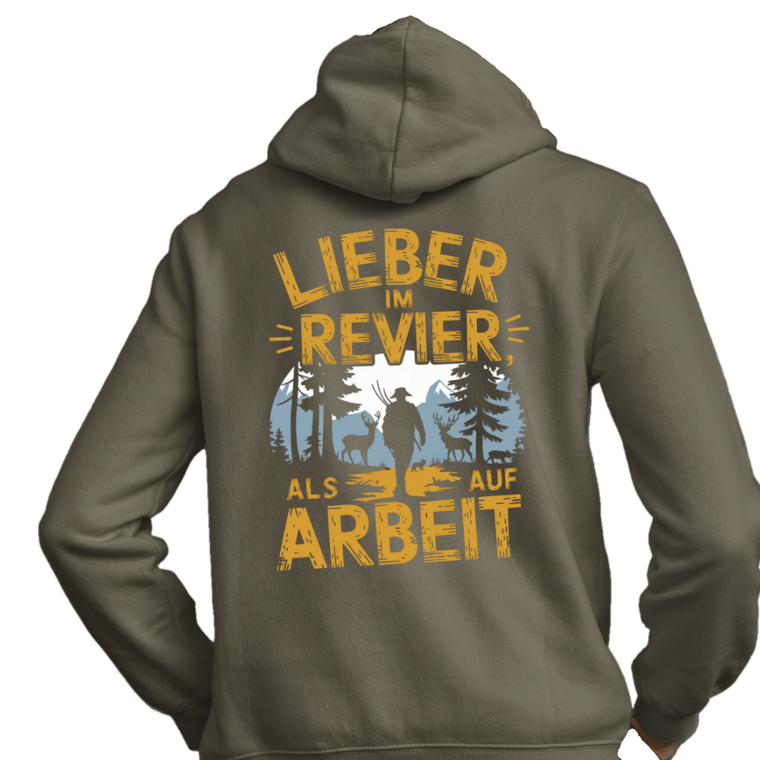 Classic Hoodie   "Lieber im Revier" Backprint