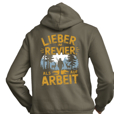 Classic Hoodie   "Lieber im Revier" Backprint