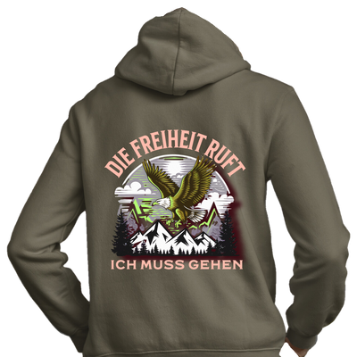 Classic  Hoodie "Die Freiheit Ruft" Backprint