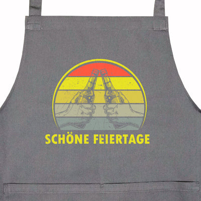 Latzschürze mit Tasche "Schöne Feiertage"