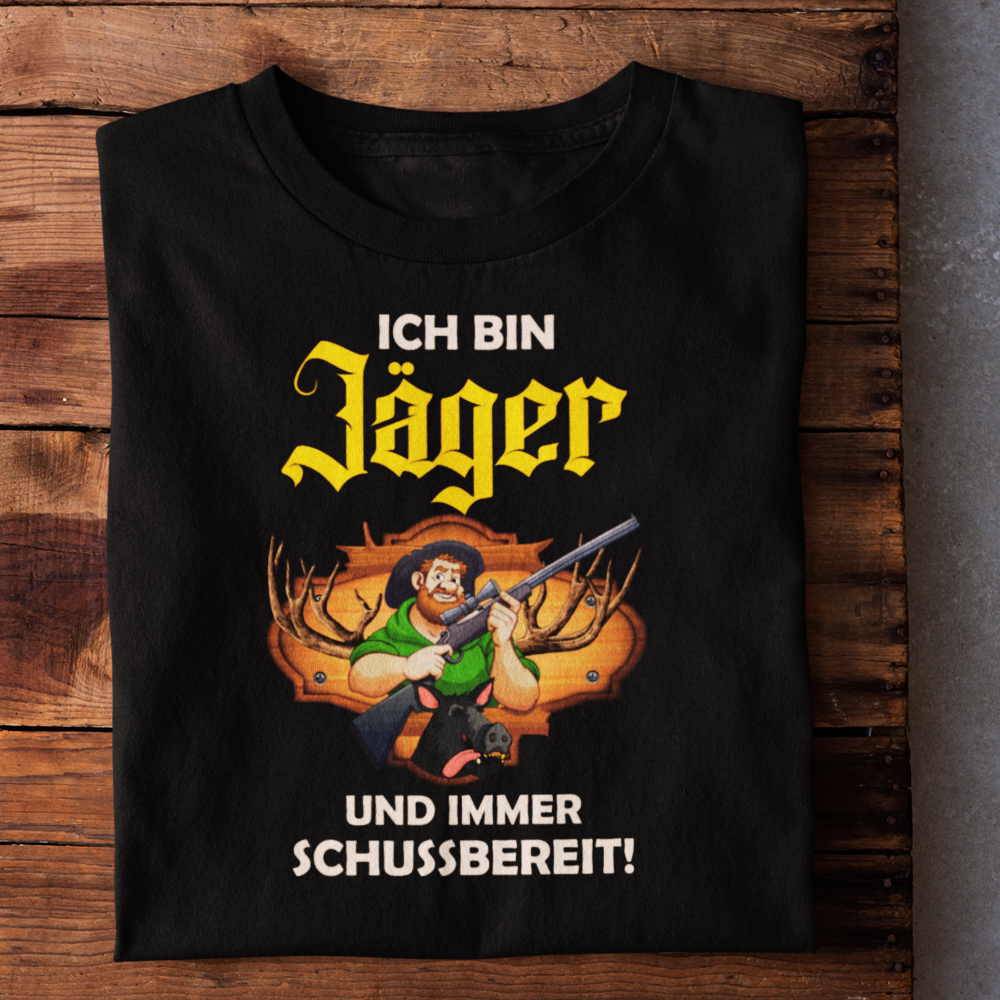 Classic Organic T-Shirt "Immer Schussbereit"