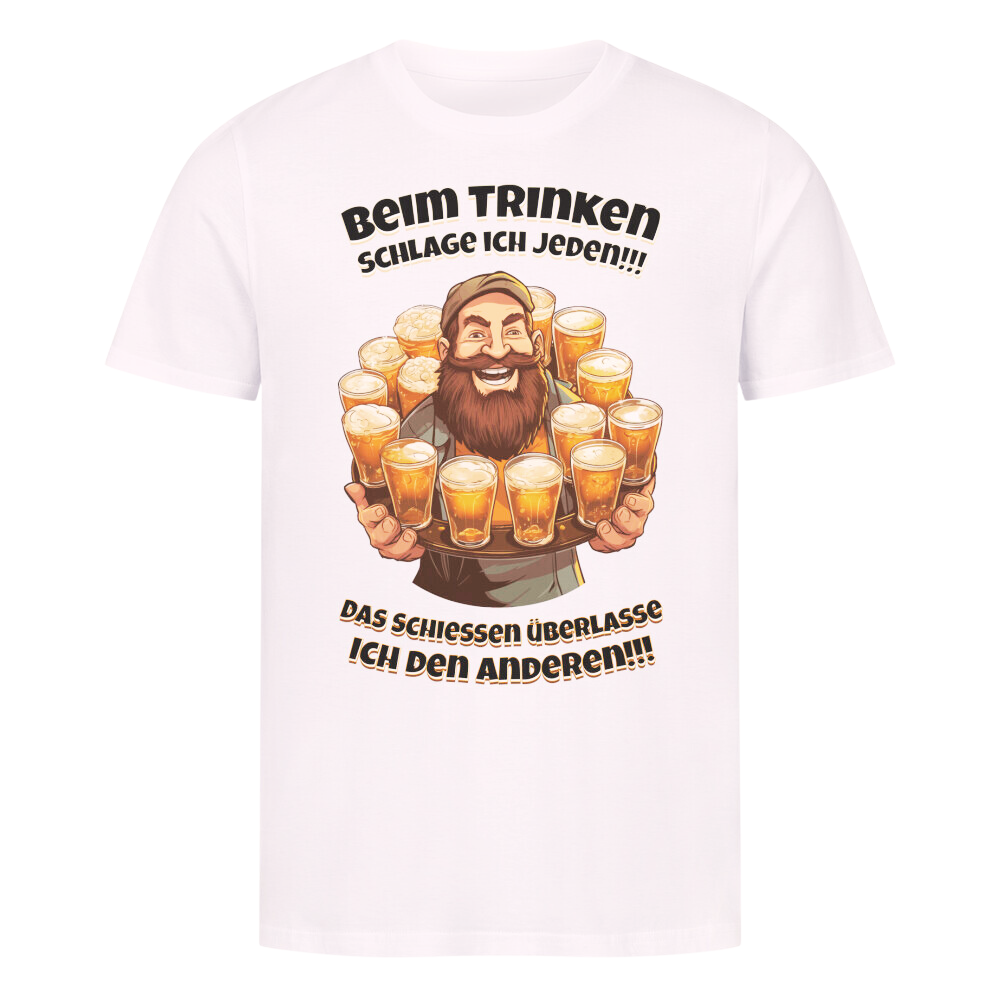 Premium T-Shirt "Beim Trinken"