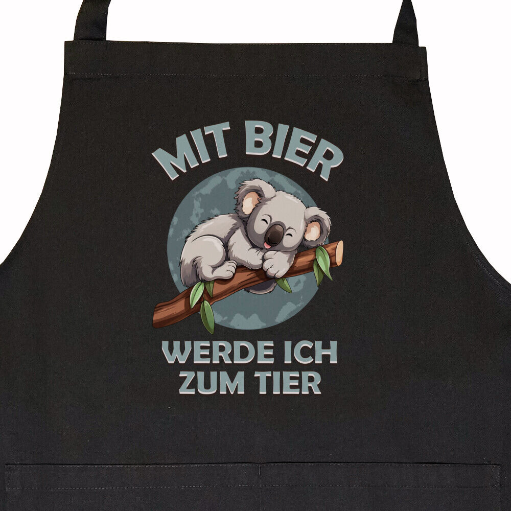 Latzschürze  "Mit Bier"