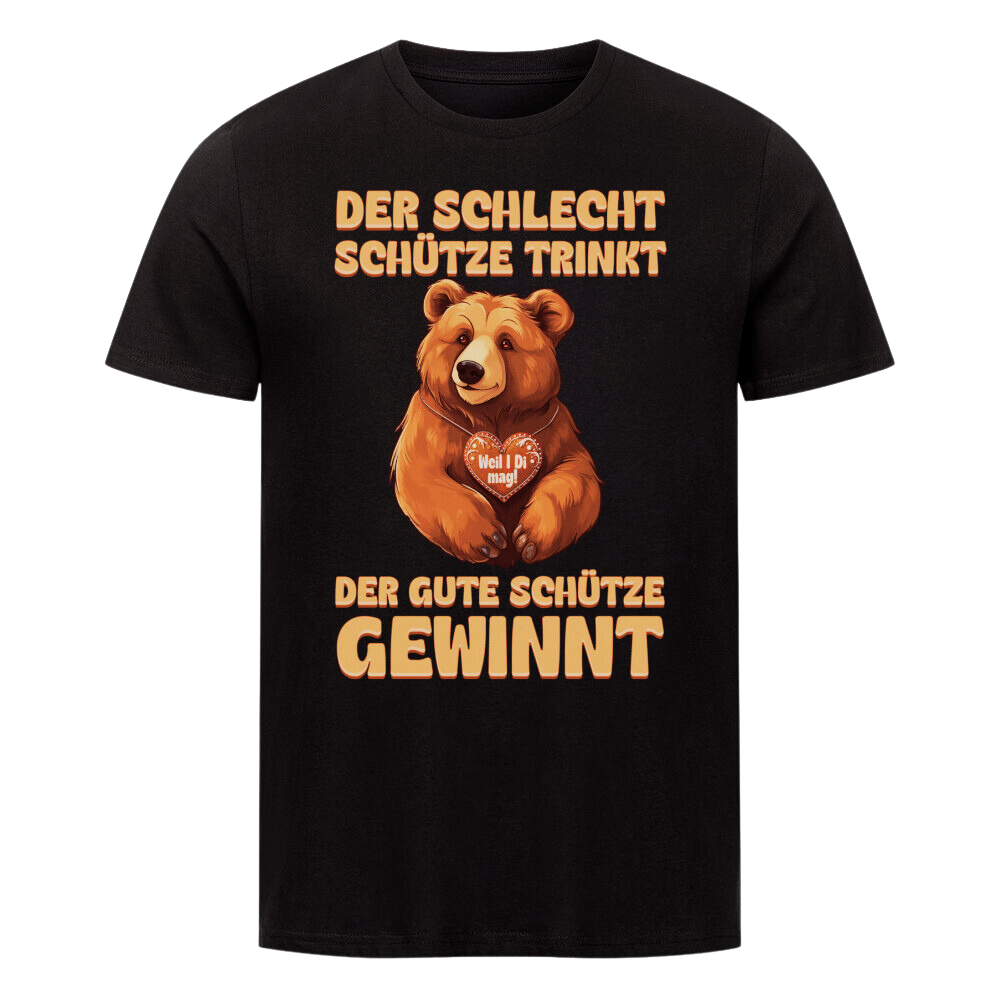 Premium T- Shirt  "DER GUTE SCHÜTZE GEWINNT" II