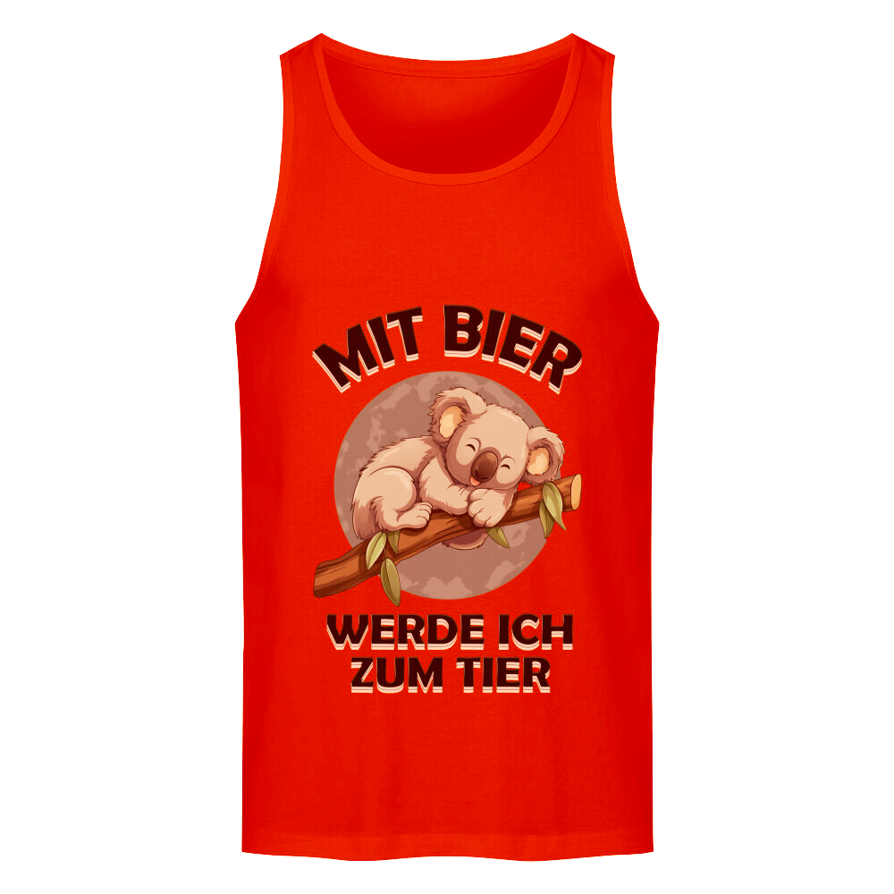 Premium Tanktop "Mit Bier"