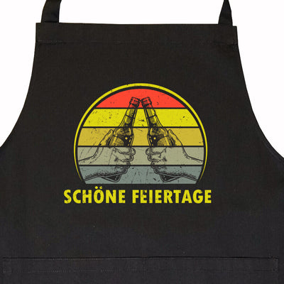 Latzschürze mit Tasche "Schöne Feiertage"