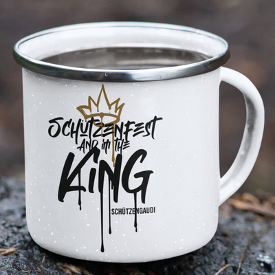 Emaille Tasse "Im the King"